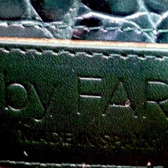 By Far Mini Dark Green Croco Embossed Leather Crossbody Top Handle Bag - Picture 5 of 8